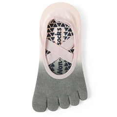 LALAVA Women's Non-Slip Low Rise Full Toe Yoga Socks