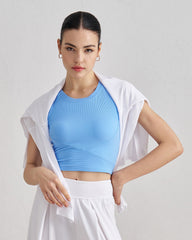 LALAVA Swiftly Tech Cropped Racerback Tank Top